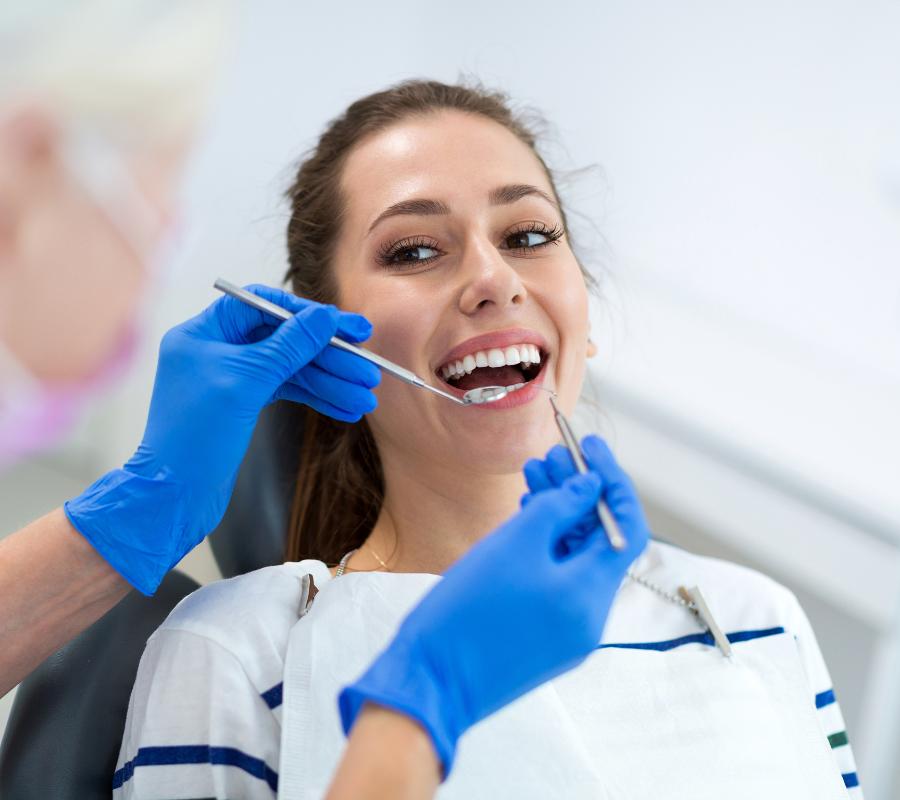 Patient receiving dental care at Dentistry at Waterview in Beamsville, ON